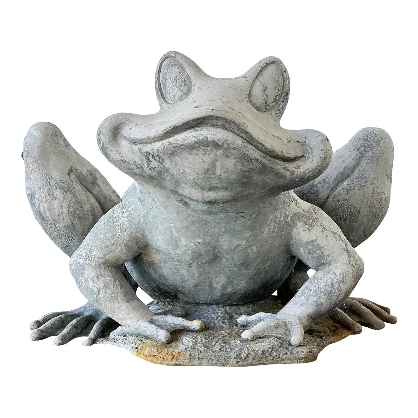 Vintage Cast Resin Frog Planter — additional photo 1