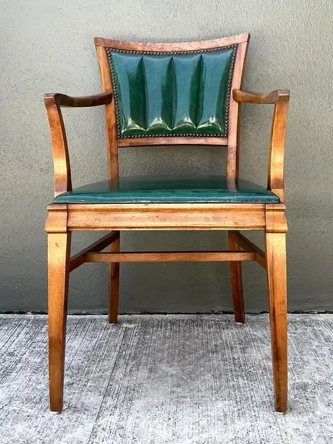 Vintage Channel Tufted Desk Chair