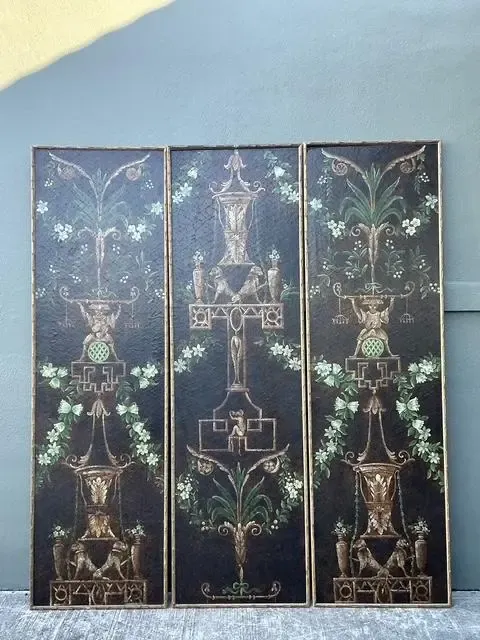 Vintage Chelsea House Floral Monkey Panel - Set of 3 — additional photo 2