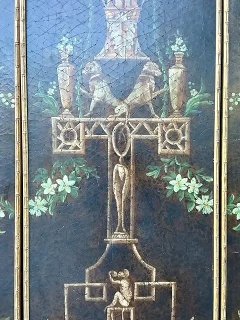 Vintage Chelsea House Floral Monkey Panel - Set of 3 — additional photo 3