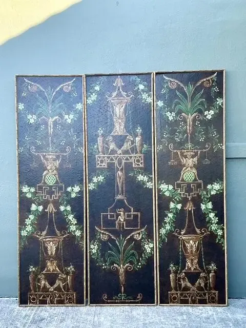 Vintage Chelsea House Floral Monkey Panel - Set of 3 — additional photo 4