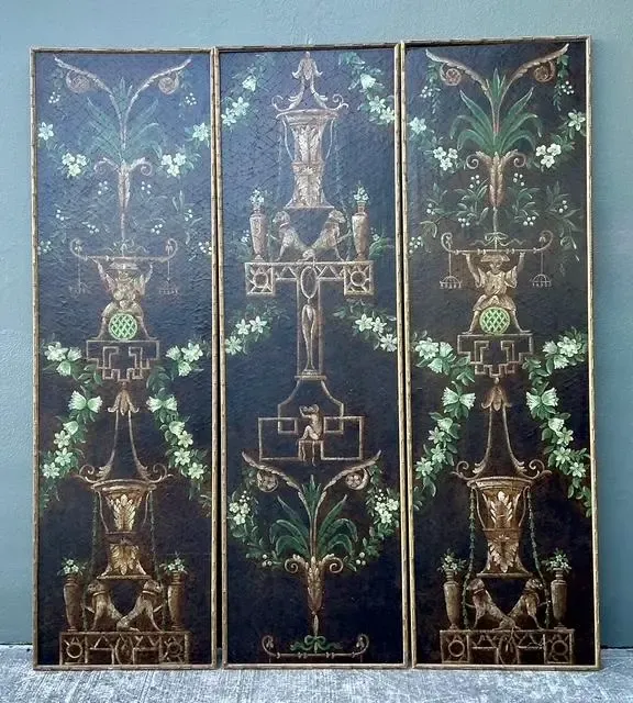 Vintage Chelsea House Floral Monkey Panel - Set of 3 — additional photo 7