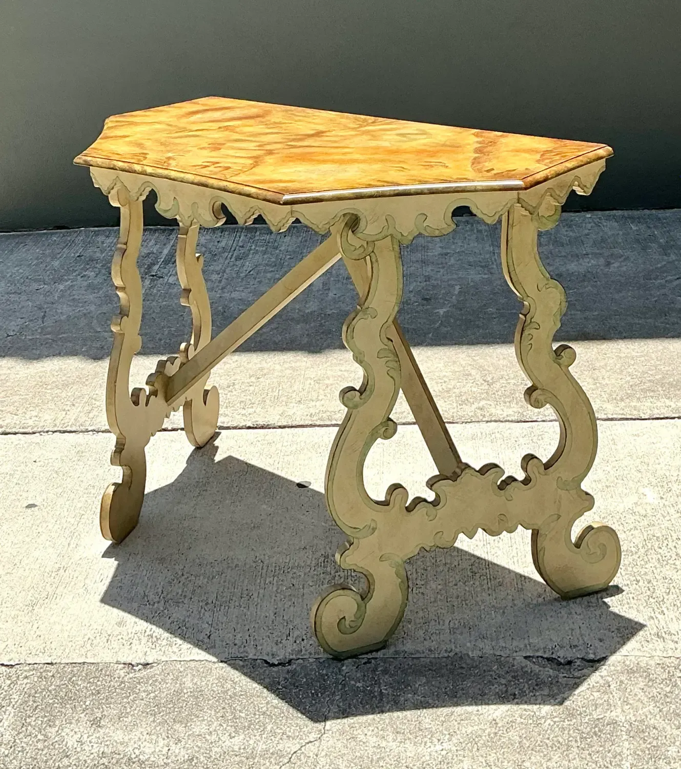 Vintage Chelsea House Hand Painted Console Table — additional photo 2