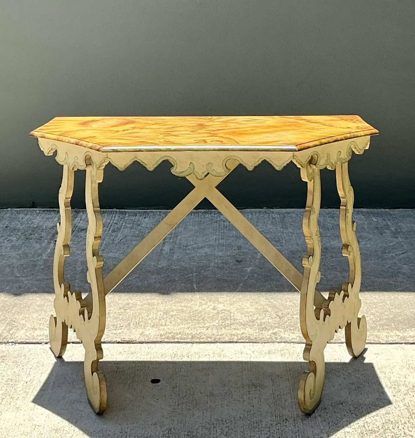 Vintage Chelsea House Hand Painted Console Table — additional photo 1