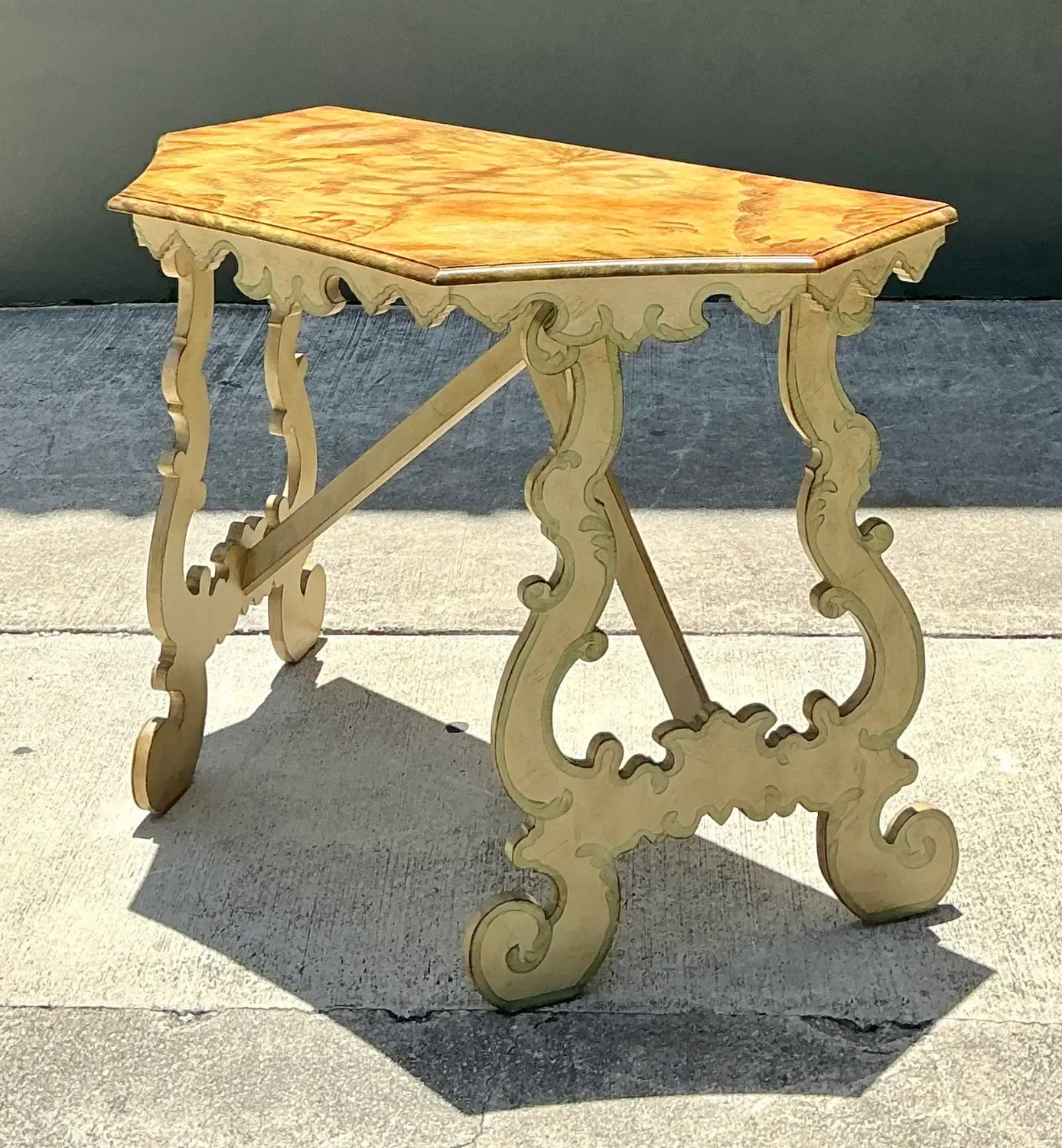 Vintage Chelsea House Hand Painted Console Table — additional photo 5