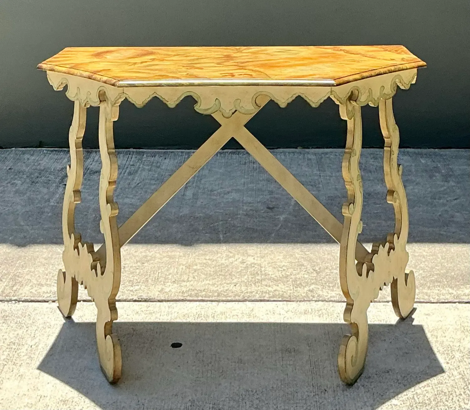 Vintage Chelsea House Hand Painted Console Table — additional photo 7