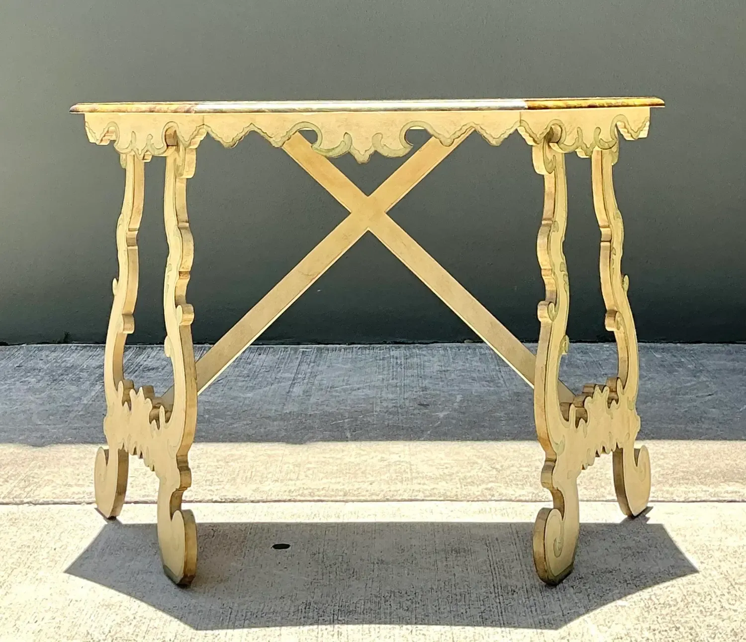 Vintage Chelsea House Hand Painted Console Table — additional photo 4