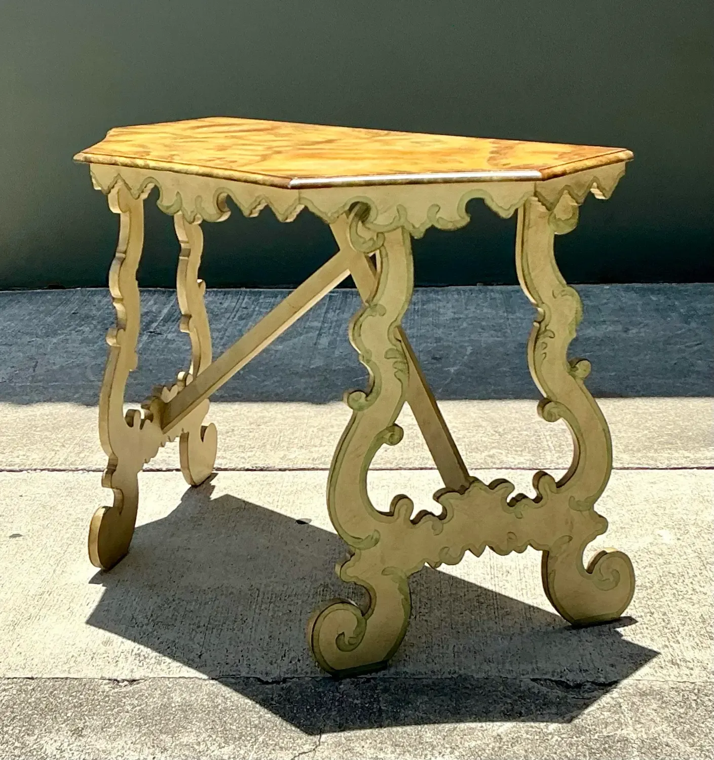 Vintage Chelsea House Hand Painted Console Table — additional photo 8