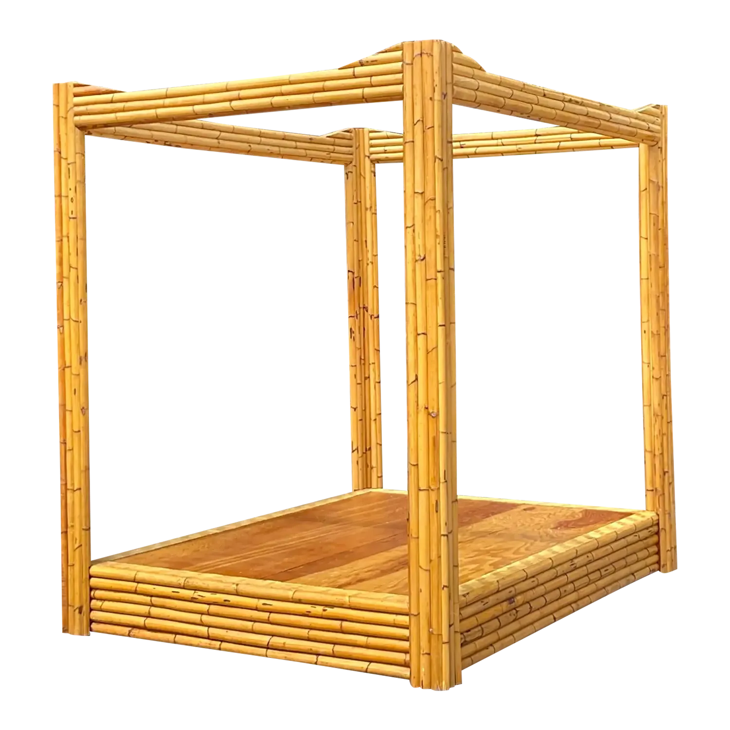 Vintage Coastal Bamboo Full Canopy Bed — additional photo 3