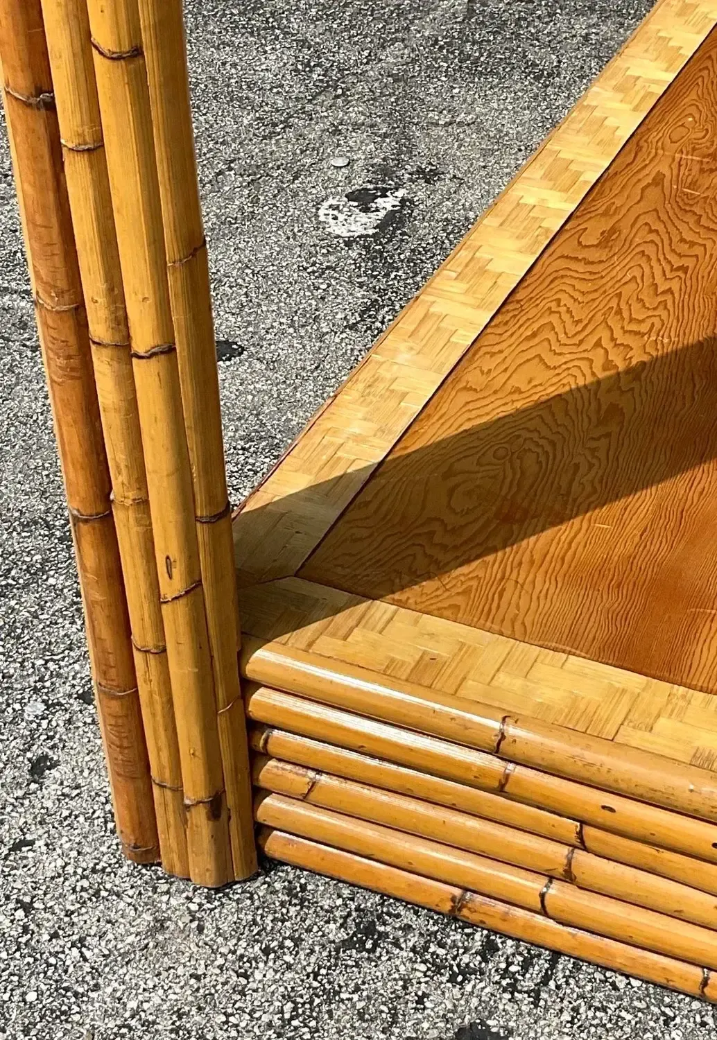Vintage Coastal Bamboo Full Canopy Bed — additional photo 5