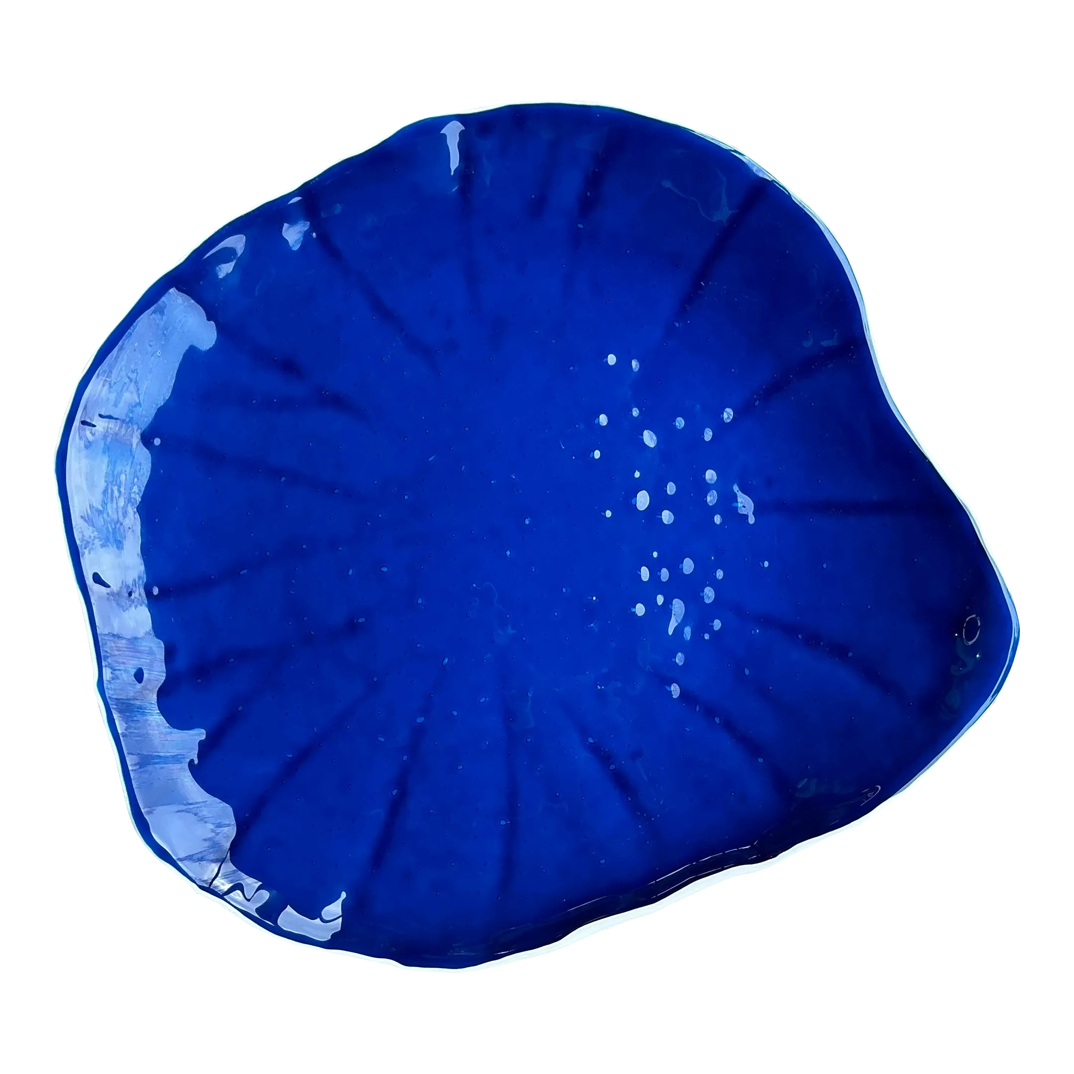 Vintage Coastal Cobalt Glass Tray — additional photo 6