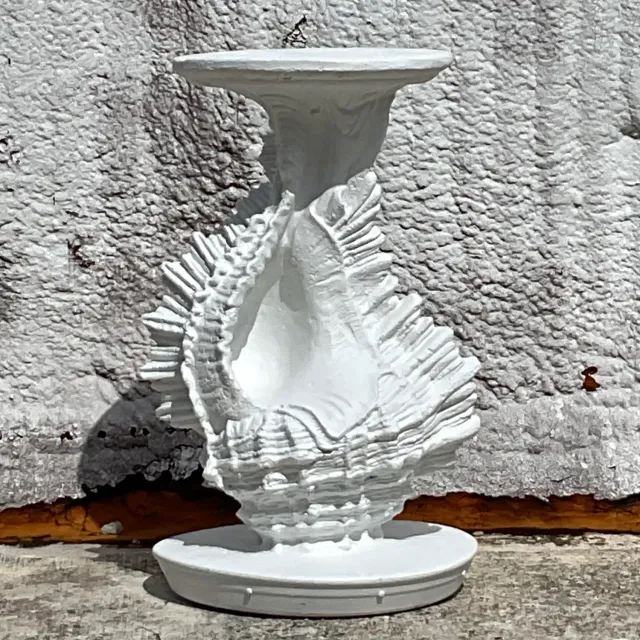 Vintage Coastal Conch Shell Lamp — additional photo 8