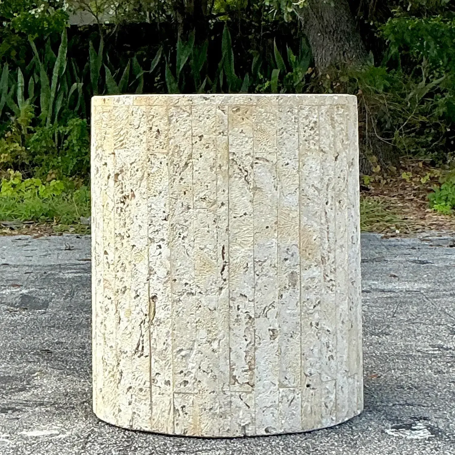 Vintage Coastal Coquina Strip Pedestal — additional photo 2