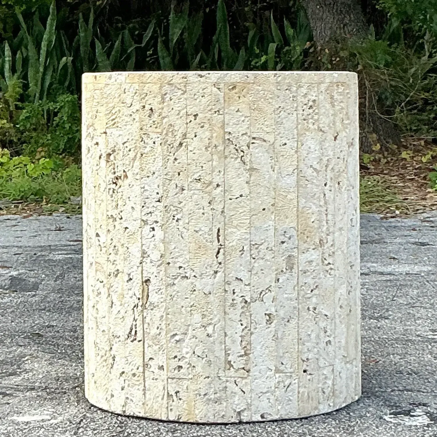 Vintage Coastal Coquina Strip Pedestal — additional photo 5
