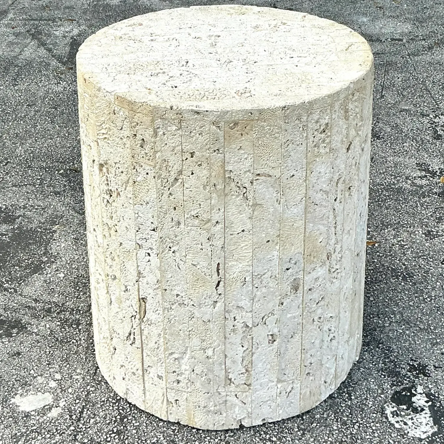 Vintage Coastal Coquina Strip Pedestal — additional photo 6