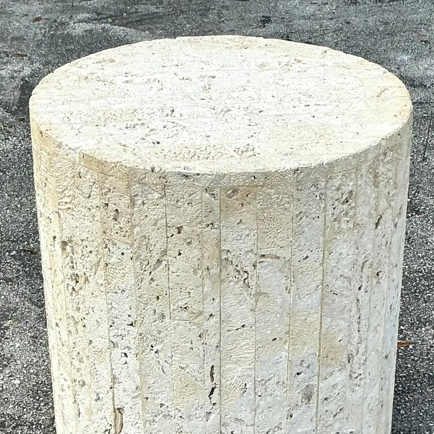 Vintage Coastal Coquina Strip Pedestal — additional photo 7
