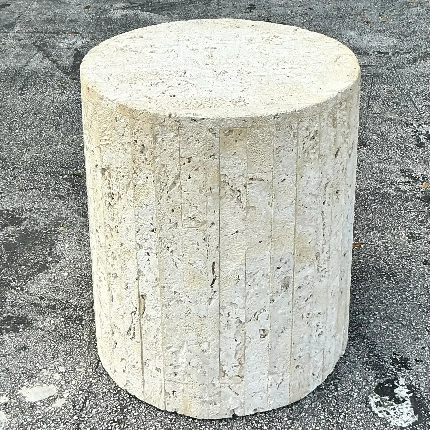 Vintage Coastal Coquina Strip Pedestal — additional photo 8