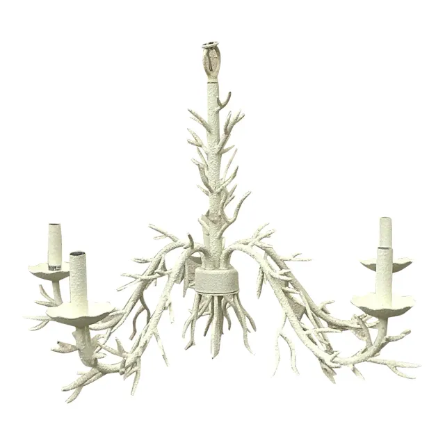 Vintage Coastal Coral Branch Chandelier — additional photo 6