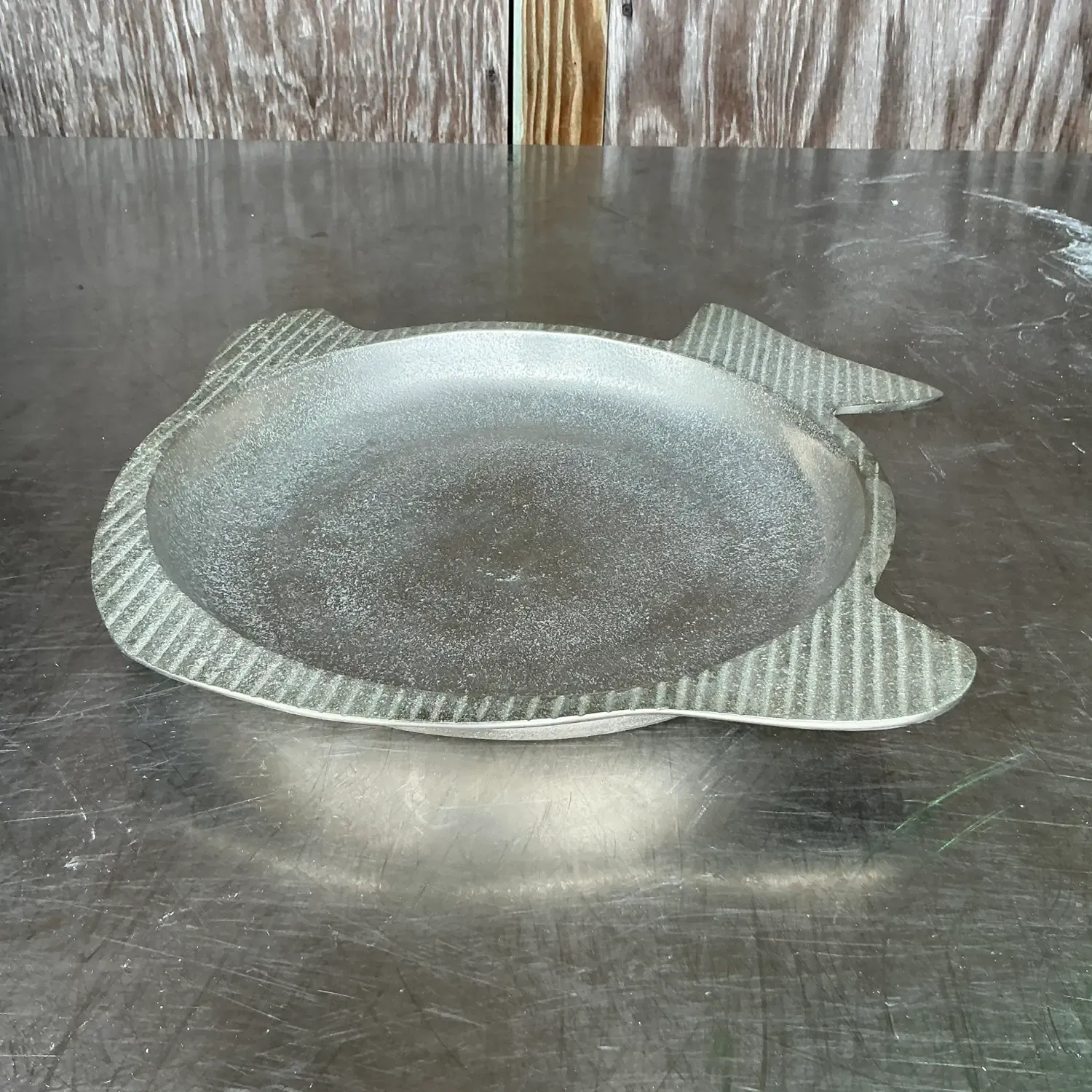 Vintage Coastal Etched Fish Tray — additional photo 5