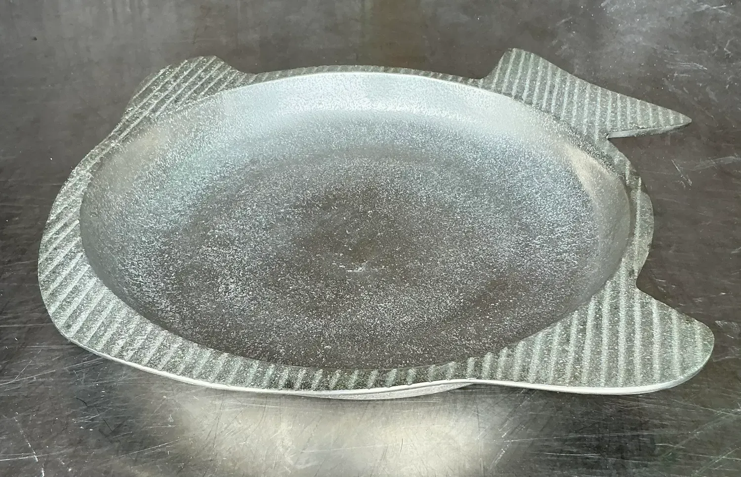 Vintage Coastal Etched Fish Tray — additional photo 6