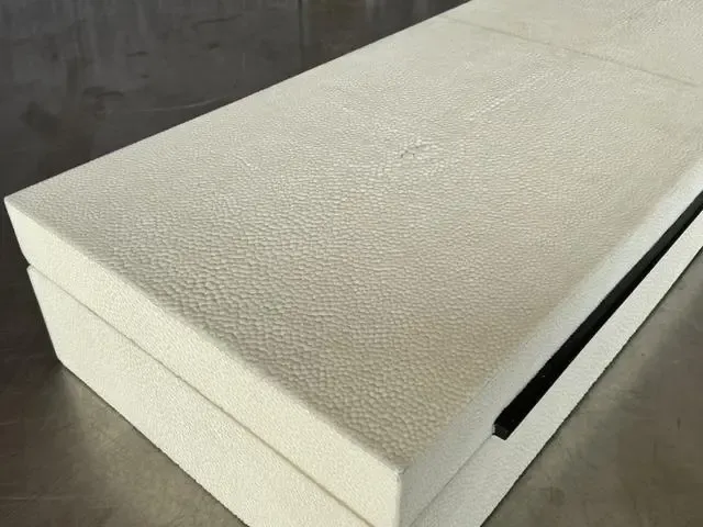 Vintage Coastal Faux Shagreen Long Box — additional photo 3