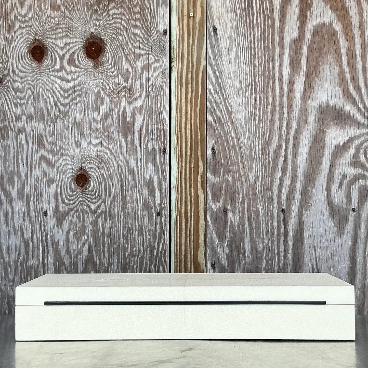 Vintage Coastal Faux Shagreen Long Box — additional photo 6