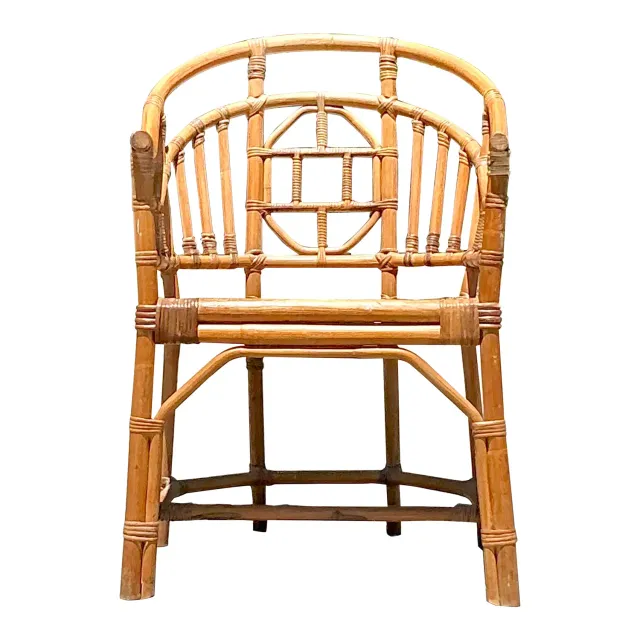 Vintage Coastal Medallion Brighton Chair — additional photo 1