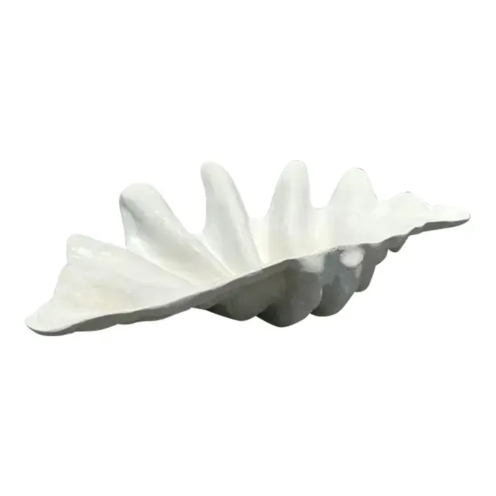 Vintage Coastal Monumental Resin Clamshell — additional photo 1