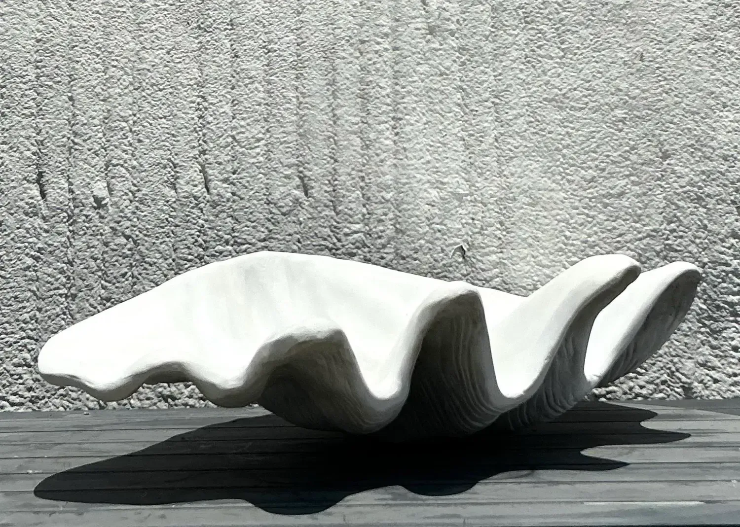 Vintage Coastal Monumental Resin Clamshell — additional photo 5