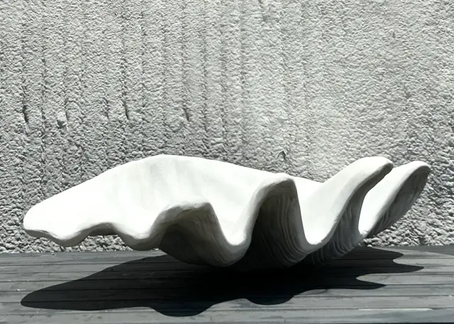 Vintage Coastal Monumental Resin Clamshell — additional photo 5