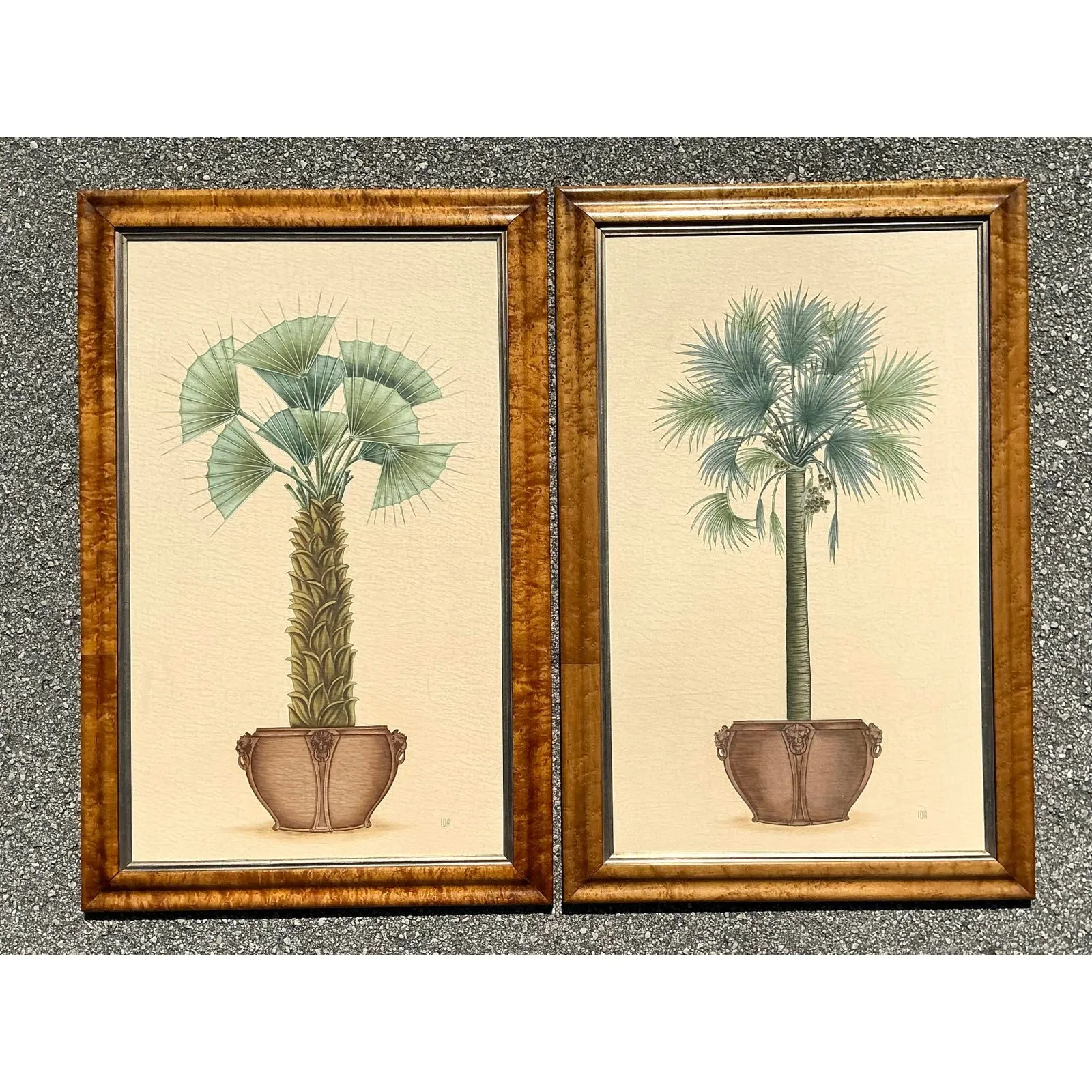 Vintage Coastal Palm Printed - A Pair — additional photo 2