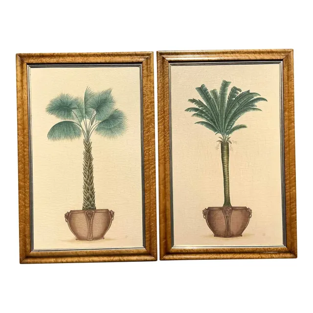 Vintage Coastal Palm Prints - A Pair — additional photo 1