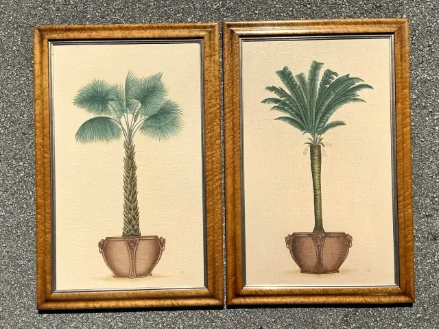 Vintage Coastal Palm Prints - A Pair — additional photo 5
