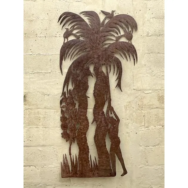 Vintage Coastal Punch Cut Palm Tree — additional photo 6