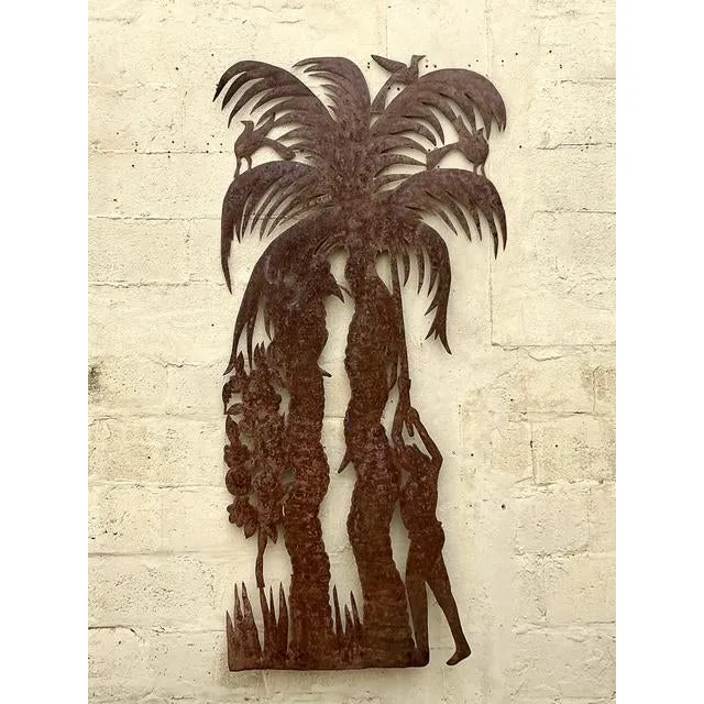 Vintage Coastal Punch Cut Palm Tree — additional photo 7