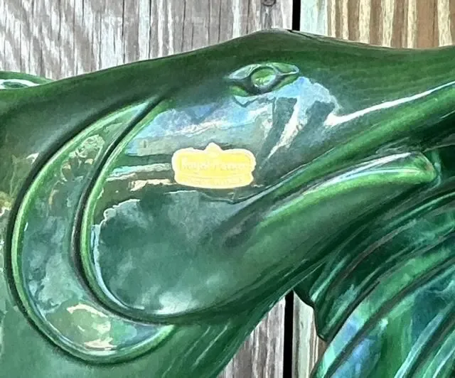 Vintage Coastal Royal Haeger Glazed Ceramic Marlin Vase - a Pair — additional photo 8
