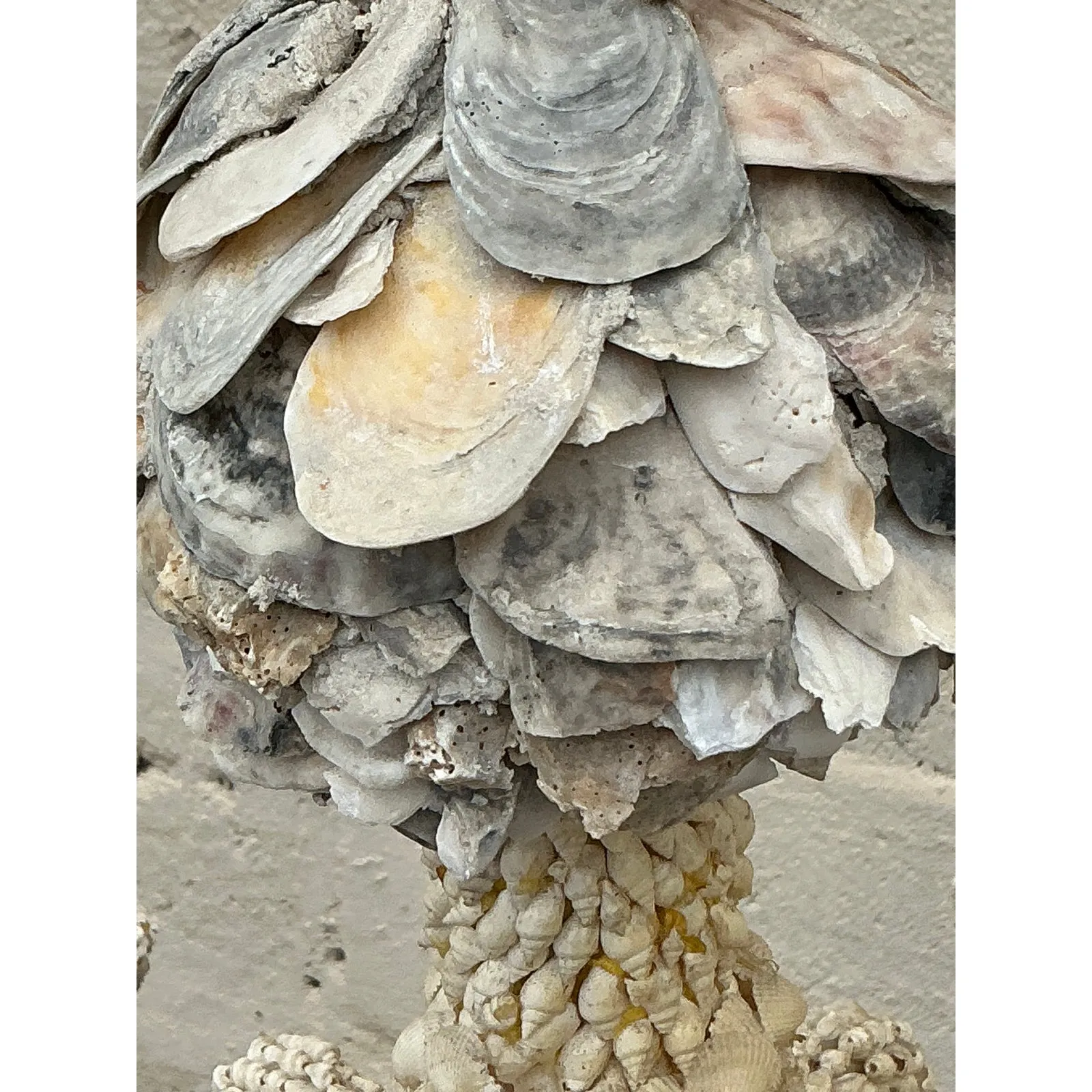 Vintage Coastal Shell Encrusted Chandelier — additional photo 4