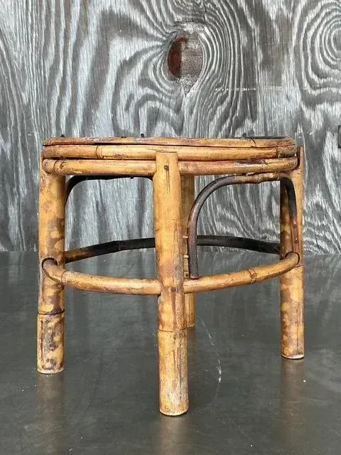 Vintage Coastal Split Bamboo Small Riser — additional photo 3