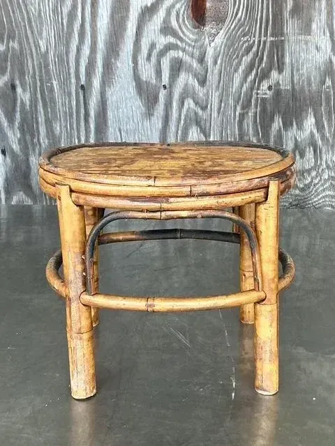 Vintage Coastal Split Bamboo Small Riser — additional photo 4