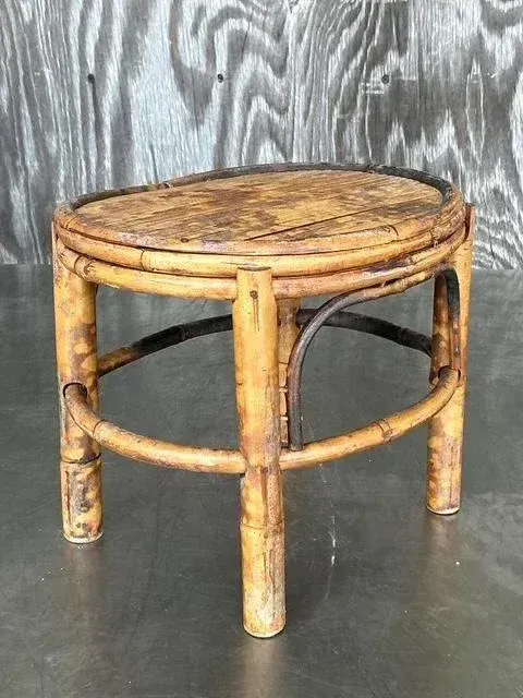 Vintage Coastal Split Bamboo Small Riser — additional photo 5