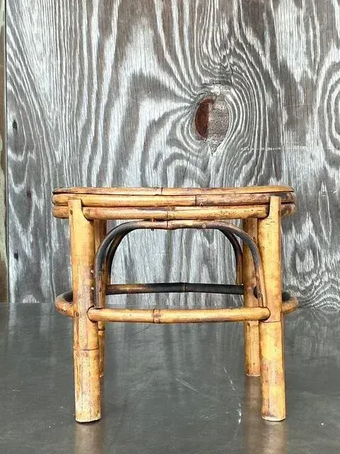 Vintage Coastal Split Bamboo Small Riser — additional photo 6