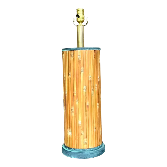 Vintage Coastal Split Reed Table Lamp — additional photo 2