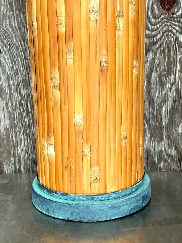 Vintage Coastal Split Reed Table Lamp — additional photo 5