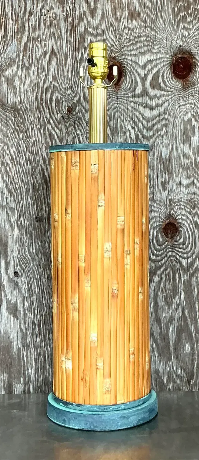 Vintage Coastal Split Reed Table Lamp — additional photo 7
