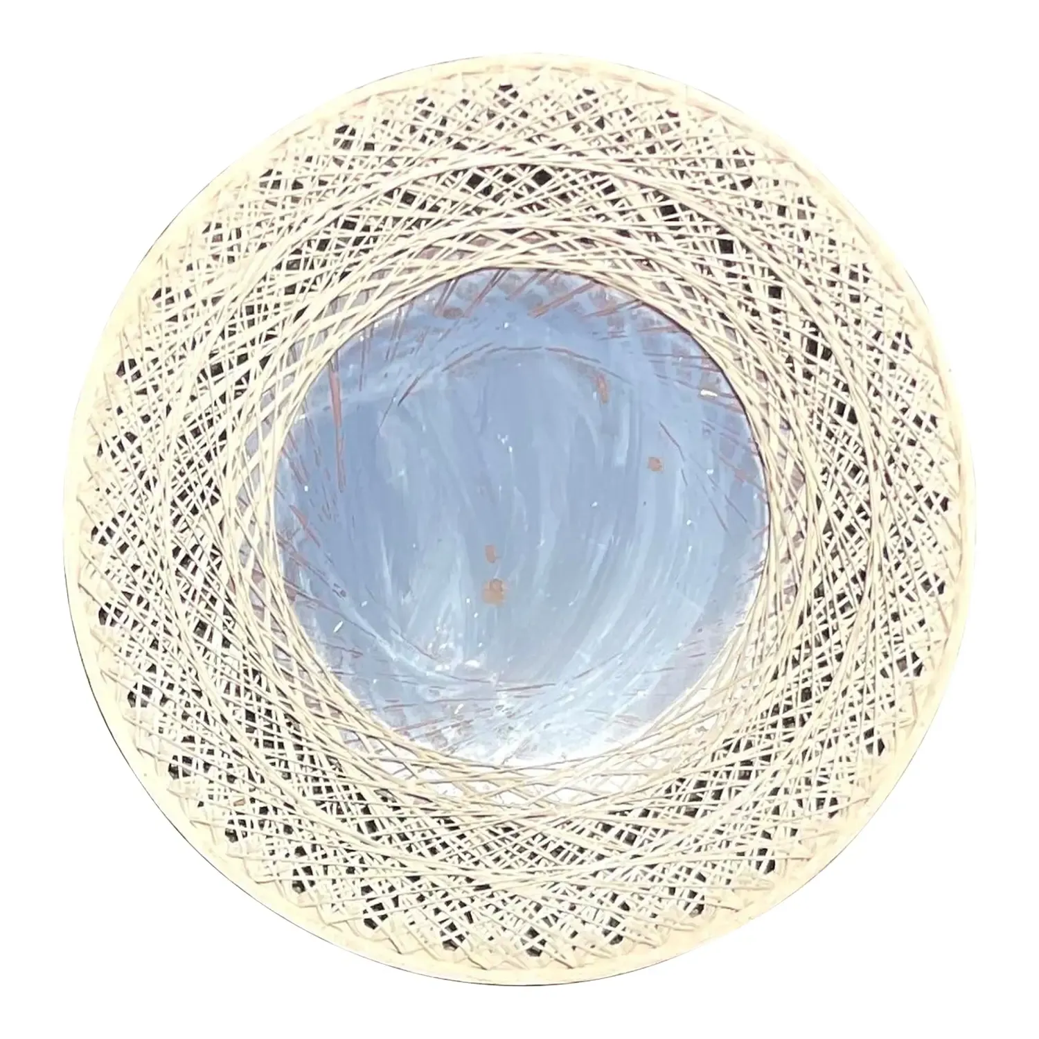Vintage Coastal Spun Fiberglass Mirror After Russell Woodard — additional photo 1