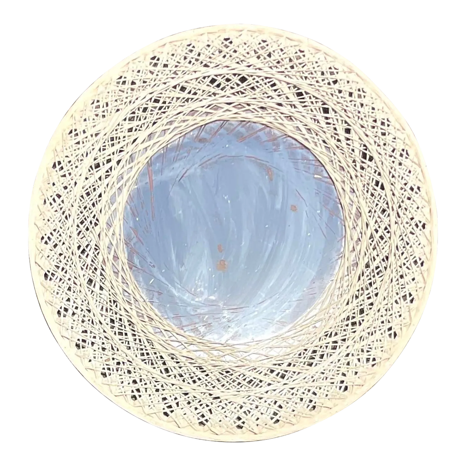 Vintage Coastal Spun Fiberglass Mirror After Russell Woodard — additional photo 2