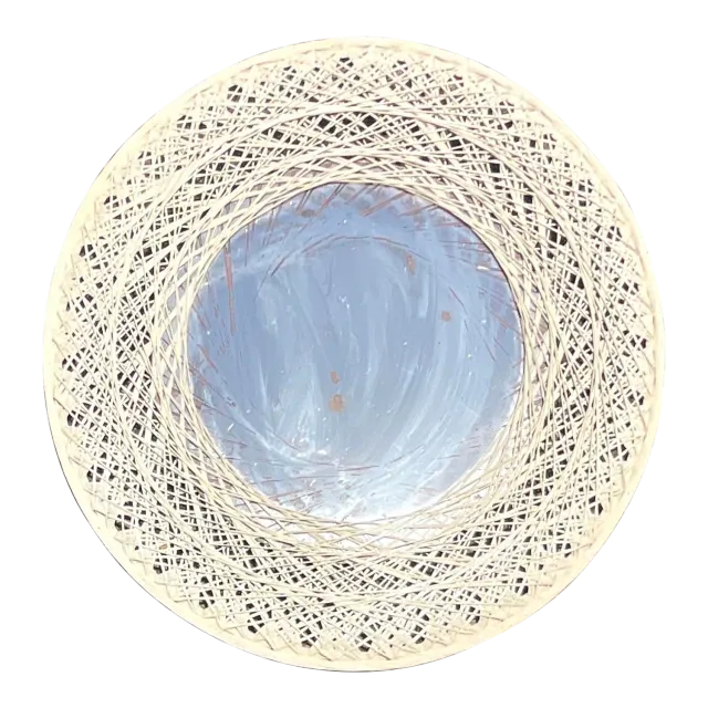 Vintage Coastal Spun Fiberglass Mirror After Russell Woodard — additional photo 2