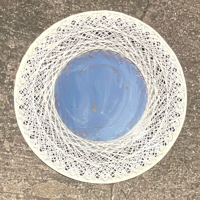 Vintage Coastal Spun Fiberglass Mirror After Russell Woodard — additional photo 5