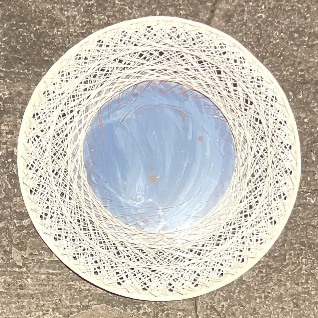 Vintage Coastal Spun Fiberglass Mirror After Russell Woodard — additional photo 6