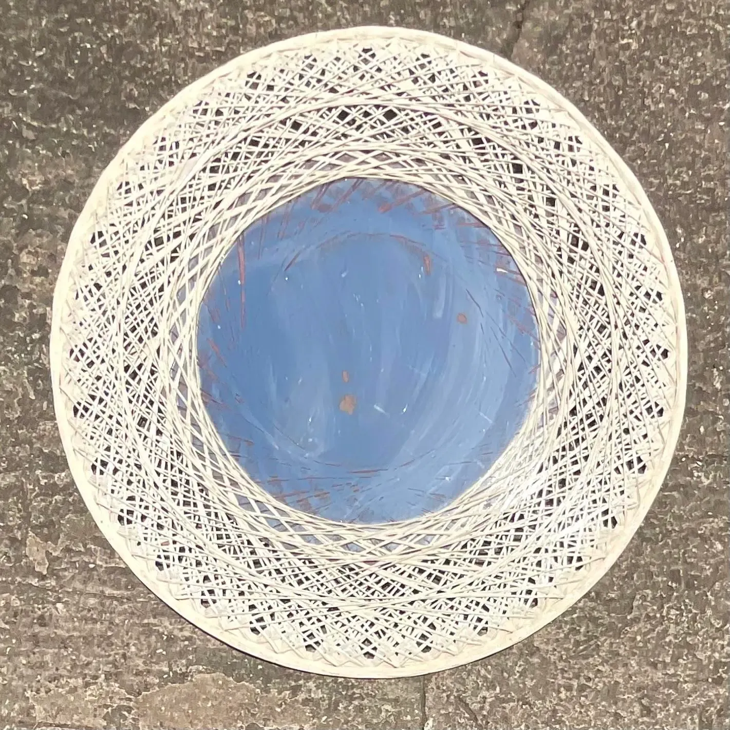 Vintage Coastal Spun Fiberglass Mirror After Russell Woodard — additional photo 7
